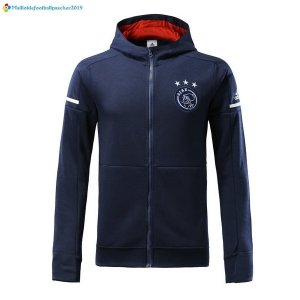 Sweat Shirt Capuche Ajax Enfant 2017 2018 Bleu