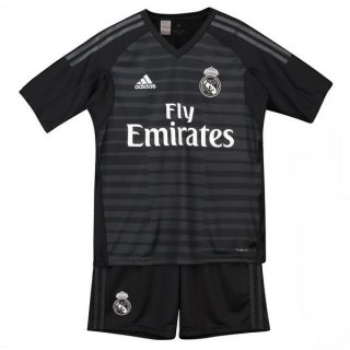 Maillot Real Madrid Domicile Enfant Gardien 2018 2019 Noir Maillot Real Madrid Domicile Enfant Gardien 2018 2019 Noir
