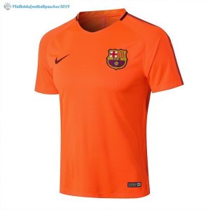 Maillot Entrainement Barcelona Ensemble Complet 2018 2019 Orange