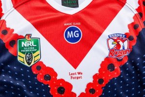 Maillot Sydney Roosters Anzac 2018 Bleu