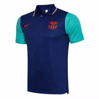 Polo Barcelona 2021 2022 Bleu Vert Polo Barcelona 2021 2022 Bleu Vert