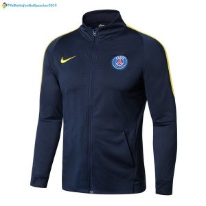 Survetement Paris Saint Germain 2017 2018 Bleu Jaune