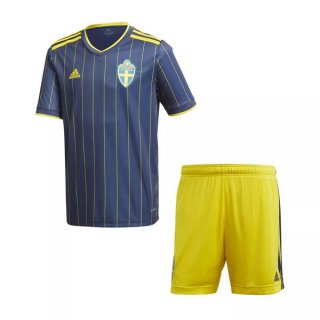 Maillot Suède Exterieur Enfant 2021 Bleu Maillot Suède Exterieur Enfant 2021 Bleu