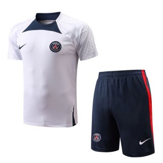 Maillot Entrainement PSG Ensemble Complet 2022 2023 Blanc Maillot Entrainement PSG Ensemble Complet 2022 2023 Blanc