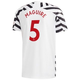 Maillot Manchester United NO.5 Maguire Third 2020 2021 Blanc