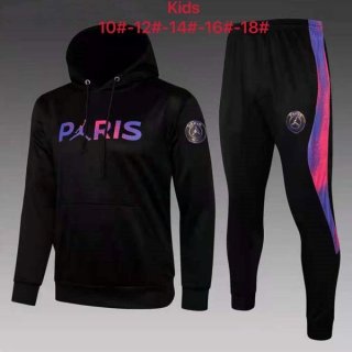 Enfant Sweat Shirt Capuche Paris Saint Germain 2022 Noir Rose 1 Enfant Sweat Shirt Capuche Paris Saint Germain 2022 Noir Rose 1