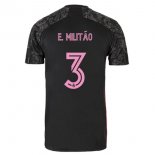 Maillot Real Madrid Third NO.3 E. Militão 2020 2021 Noir