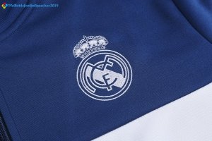 Survetement Real Madrid 2017 2018 Bleu Blanc