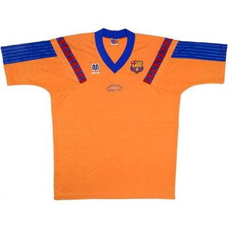 Thailande Maillot Barcelona Exterieur Retro 1991 1992 Orange Thailande Maillot Barcelona Exterieur Retro 1991 1992 Orange