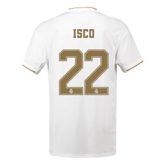 Maillot Real Madrid NO.22 Isco Domicile 2019 2020 Blanc Maillot Real Madrid NO.22 Isco Domicile 2019 2020 Blanc