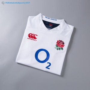 Maillot Rugby Angleterre Domicile 2017 2018 Blanc