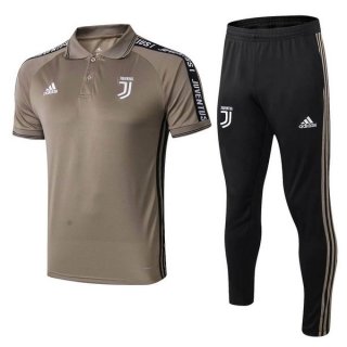 Polo Ensemble Complet Juventus 2019 2020 Marron Noir Polo Ensemble Complet Juventus 2019 2020 Marron Noir