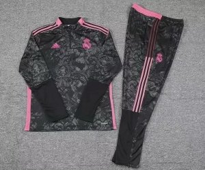 Survetement Real Madrid 2021 2022 Noir Rose Gris