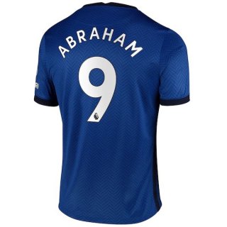 Maillot Chelsea NO.9 Abraham Domicile 2020 2021 Bleu Maillot Chelsea NO.9 Abraham Domicile 2020 2021 Bleu