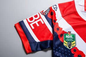 Maillot Sydney Roosters Anzac 2018 Bleu