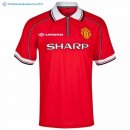 Maillot Manchester United Domicile Retro 1998 1999 Rouge