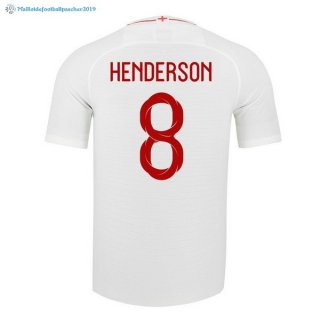 Maillot Angleterre Domicile Henderson 2018 Blanc Maillot Angleterre Domicile Henderson 2018 Blanc