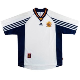 Maillot Espagne Exterieur Retro 1998 Blanc