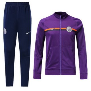 Survetement Manchester City 2018 2019 Purpura Bleu