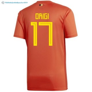 Maillot Belgica Domicile Origi 2018 Rouge Maillot Belgica Domicile Origi 2018 Rouge