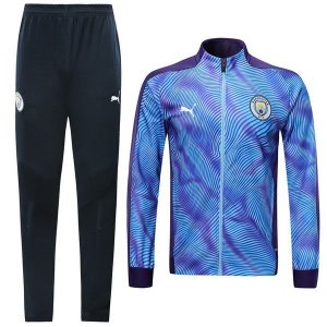 Survetement Enfant Manchester City 2019 2020 Purpura Bleu