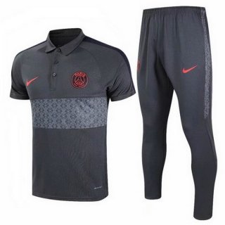 Polo Paris Saint Germain Ensemble Complet 2020 2021 Gris