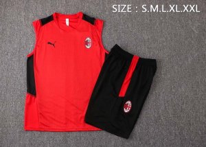 Maillot AC Milan Sans Manches 2022 Rouge Noir