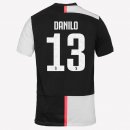 Maillot Juventus NO.13 Danilo Domicile 2019 2020 Blanc Noir