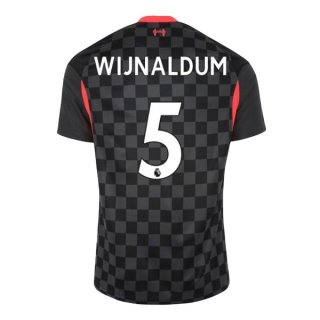 Maillot Liverpool NO.5 Wijnaldum Third 2020 2021 Noir Maillot Liverpool NO.5 Wijnaldum Third 2020 2021 Noir