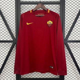 Thailande Maillot Roma Domicile ML Retro 2017-2018 Thailande Maillot Roma Domicile ML Retro 2017-2018