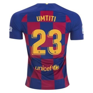 Maillot Barcelona NO.23 Umtiti Domicile 2019 2020 Bleu Rouge