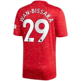 Maillot Manchester United NO.29 Wan Bissaka Domicile 2020 2021 Rouge