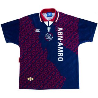 Maillot Ajax Exterieur Retro 1994 1995 Bleu