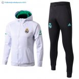 Survetement Real Madrid 2017 2018 Vert Blanc Noir