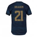 Maillot Real Madrid NO.21 Brahim Exterieur 2019 2020 Bleu