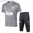 Maillot Entrainement Manchester United Ensemble Complet 2017 2018 Gris
