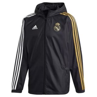 Coupe Vent Real Madrid 2020 2021 Noir Jaune Coupe Vent Real Madrid 2020 2021 Noir Jaune