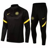 Survetement Chelsea 2021 2022 Noir Jaune