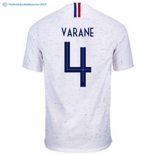 Maillot France Exterieur Varane 2018 Blanc