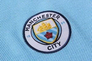 Polo Ensemble Complet Manchester City 2018 2019 Bleu Clair