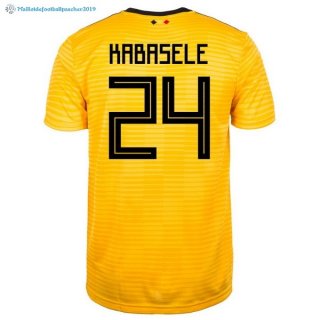 Maillot Belgica Exterieur Kabasele 2018 Jaune