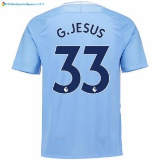Maillot Manchester City Domicile G.Jesus 2017 2018 Maillot Manchester City Domicile G.Jesus 2017 2018