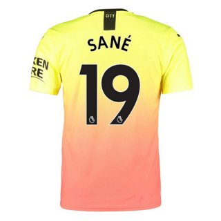 Maillot Manchester City NO.19 Sane Third 2019 2020 Orange