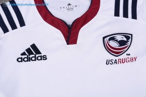 Maillot Rugby États-Unis Domicile 2017 2018 Blanc