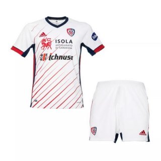 Maillot Cagliari Calcio Exterieur Enfant 2020 2021 Blanc