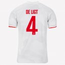 Maillot Juventus NO.4 De Ligt Exterieur 2019 2020 Gris Blanc