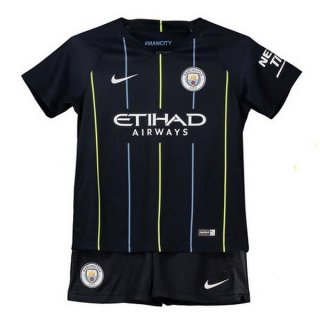 Maillot Manchester City Exterieur Enfant 2018 2019 Bleu Maillot Manchester City Exterieur Enfant 2018 2019 Bleu