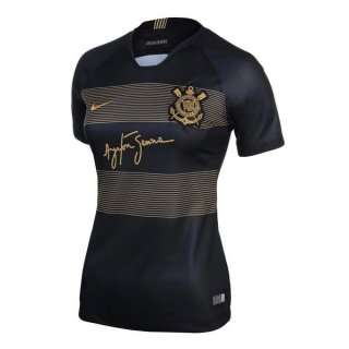 Maillot Corinthians Paulista Third Femme 2018 2019 Noir