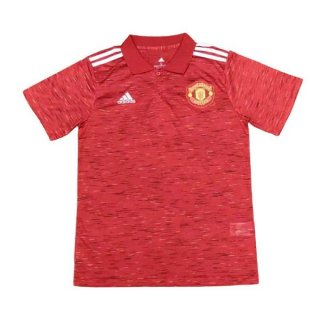 Polo Manchester United 2020 2021 Rouge Polo Manchester United 2020 2021 Rouge