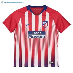 Maillot Atletico Madrid Domicile Ensemble De Enfant 2018 2019 Marine Rouge